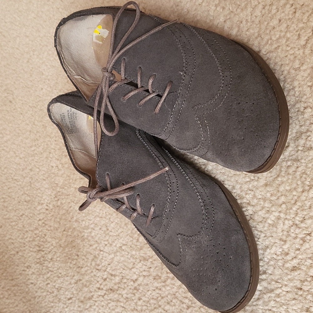 Grey Suede Wingtips